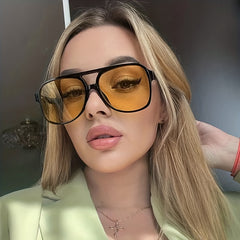 Hip hop Aviator Sunglasses Vintage Sunshade Glasses UV Protection