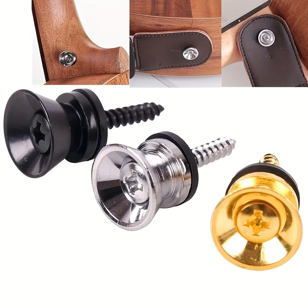 2pcs Metal Strap Lock Locking Pegs for Guitars