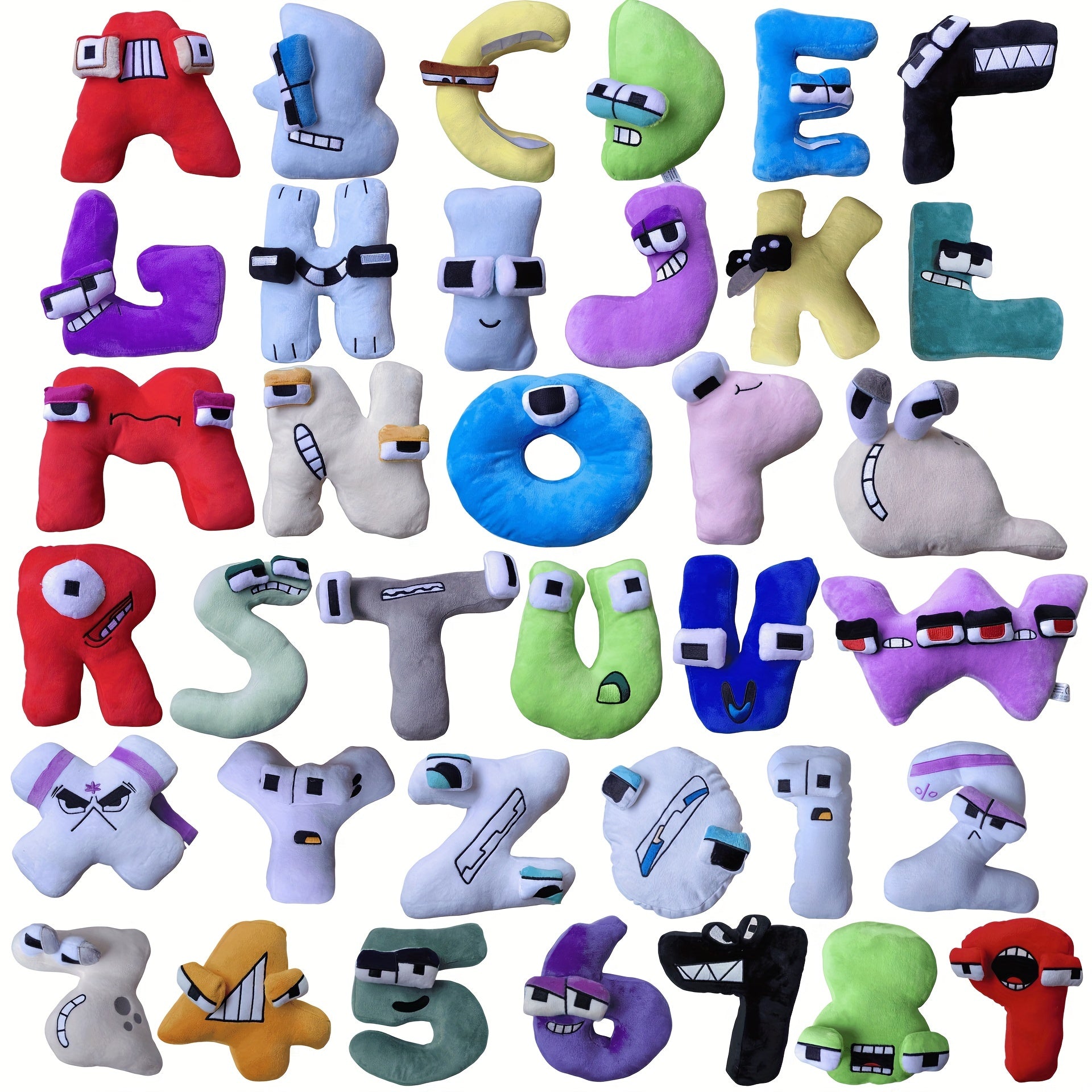 2pc Alphabet Plush Toys 26 English Letters Stuffed Dolls Soft Animals Toys