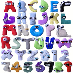 2pc Alphabet Plush Toys 26 English Letters Stuffed Dolls Soft Animals Toys