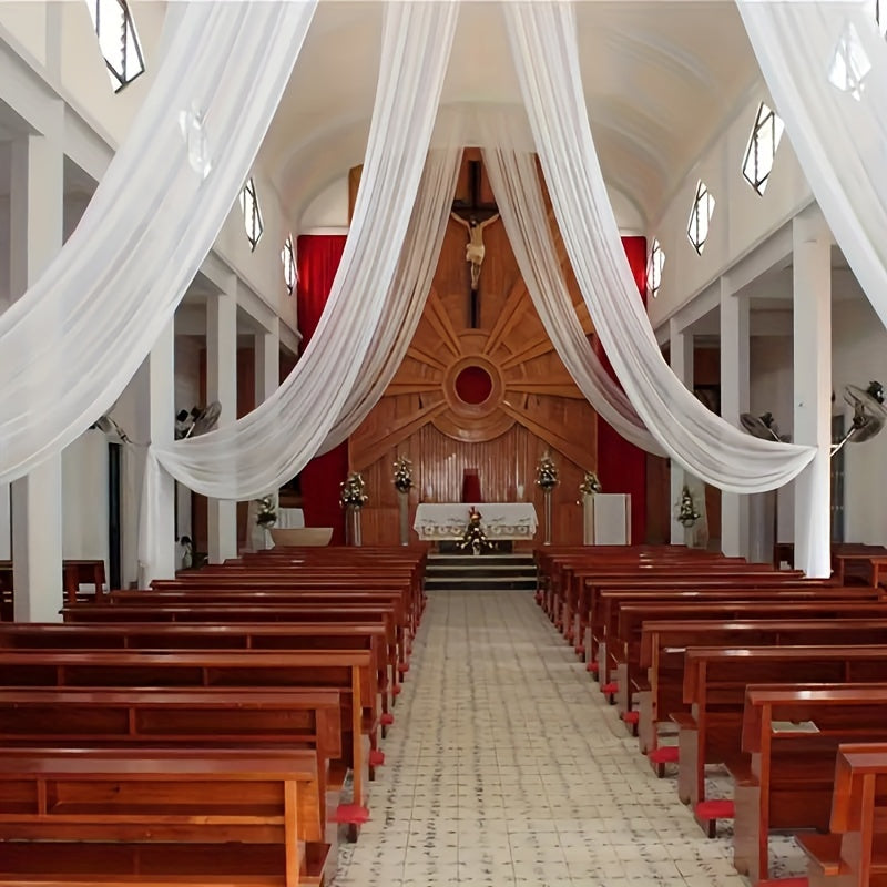 Arched Wedding Drapery Hanging Fabric Decoration