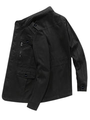 Men's Retro Cotton Jacket Windproof Coat for Autumn and Winter