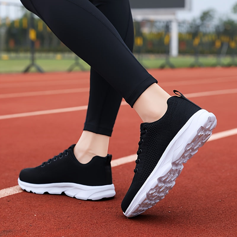 Women's Lace up Outdoor Running Shoes Non slip Mesh Sneakers
