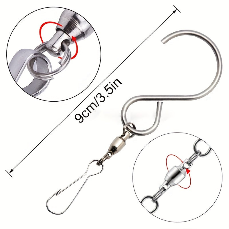 5pcs Stainless Steel Swivel Hooks for Hanging Wind Spinners/Bird Feeders