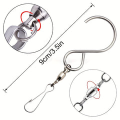 5pcs Stainless Steel Swivel Hooks for Hanging Wind Spinners/Bird Feeders