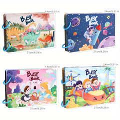 Dinosaur Busy Book for Kids 3-6 Years - Interactive Quiet Educational Toys