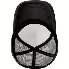 Men's Funny Record Hat Sunshade Mesh Baseball Cap