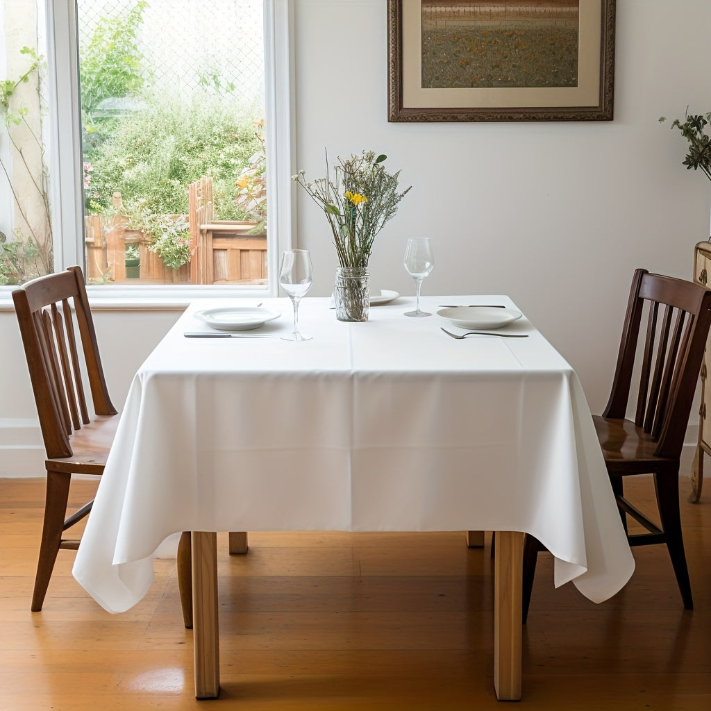 Polyester Waterproof Tablecloth Rectangle Style Table Cloth
