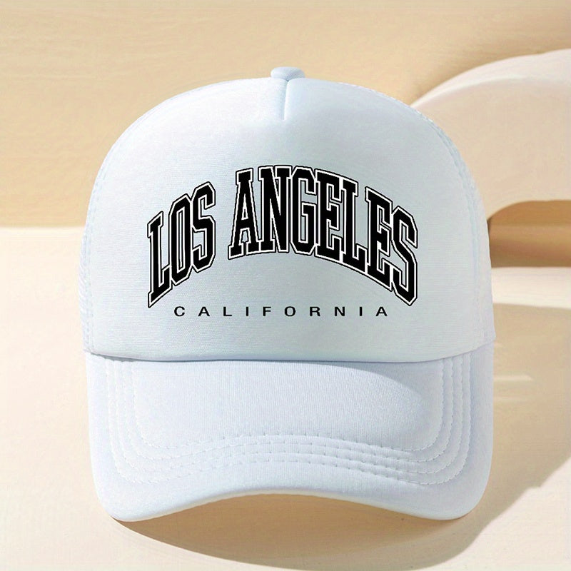 LOS ANGELES Trucker Hat Mesh Baseball Cap Sunshade Dad Hats