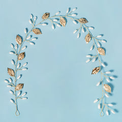 Pearl Leaves Headband for Bride Bridesmaid
