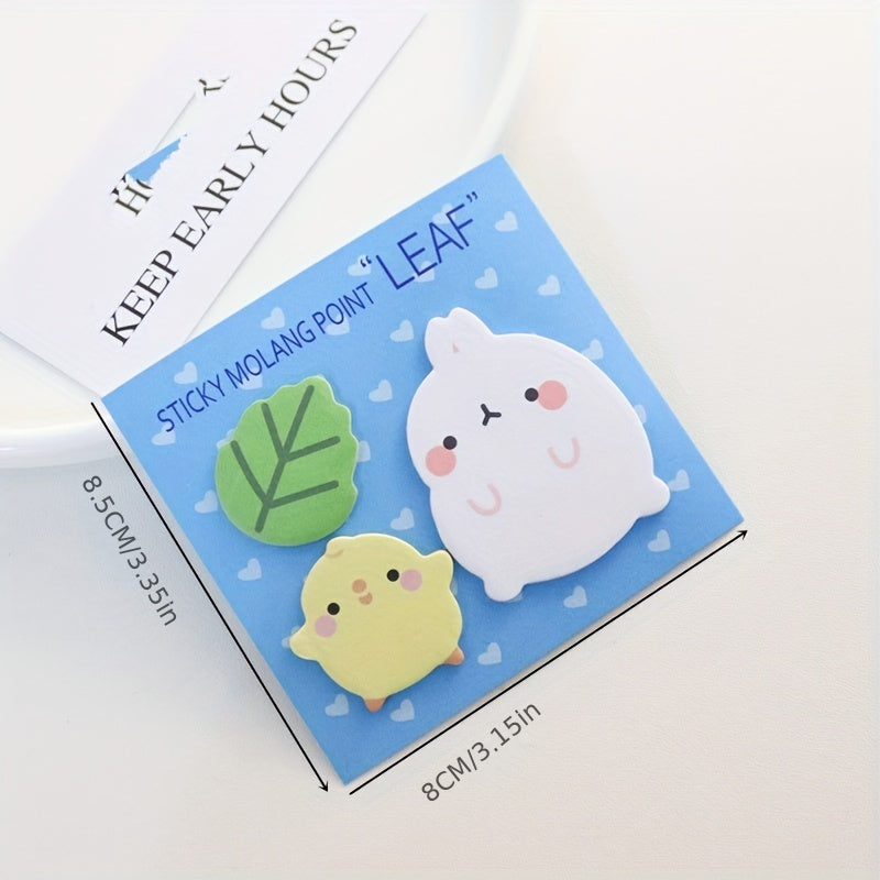 Cute Little Fat Rabbit Sticky Note Pad