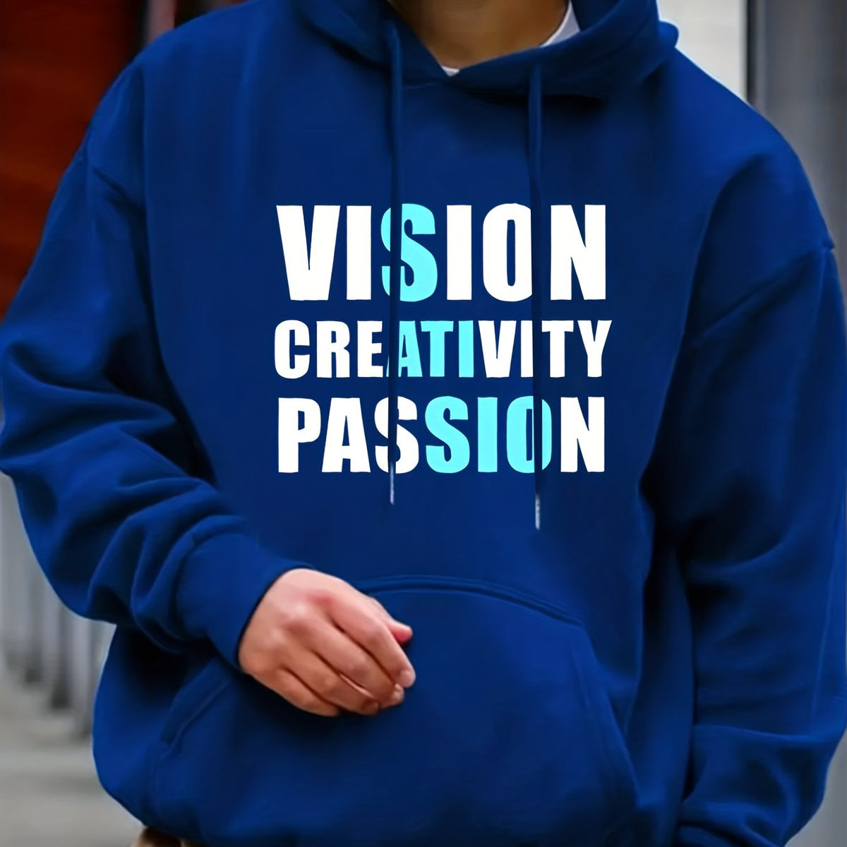 Men's Casual PASSION Hooded Sweatshirt Long Sleeve Streetwear Hoodi