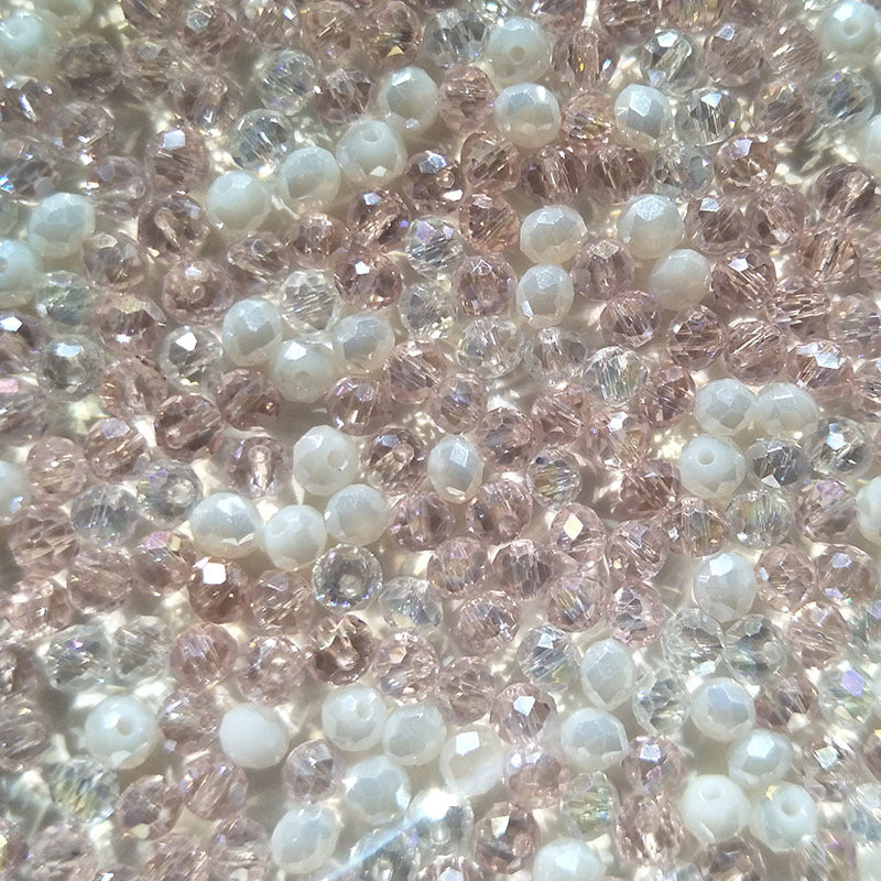 3x4mm 120pcs Flat Crystal Beads Jewelry Glass Loose Beads Tassel Accessories