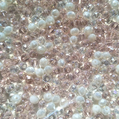 3x4mm 120pcs Flat Crystal Beads Jewelry Glass Loose Beads Tassel Accessories