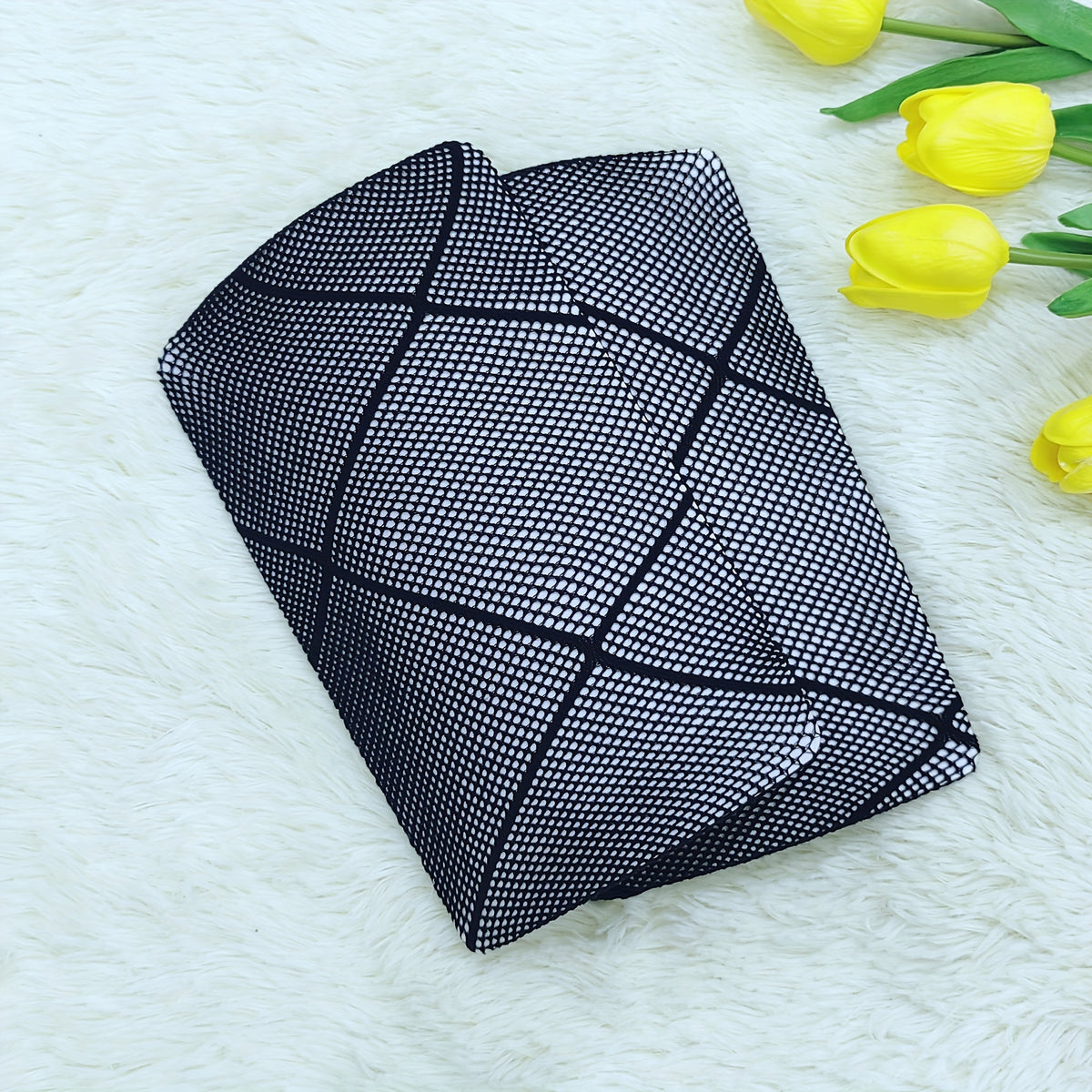 2 Pack Cross Pattern Fishnet Tights High Waist Pantyhose Stockings