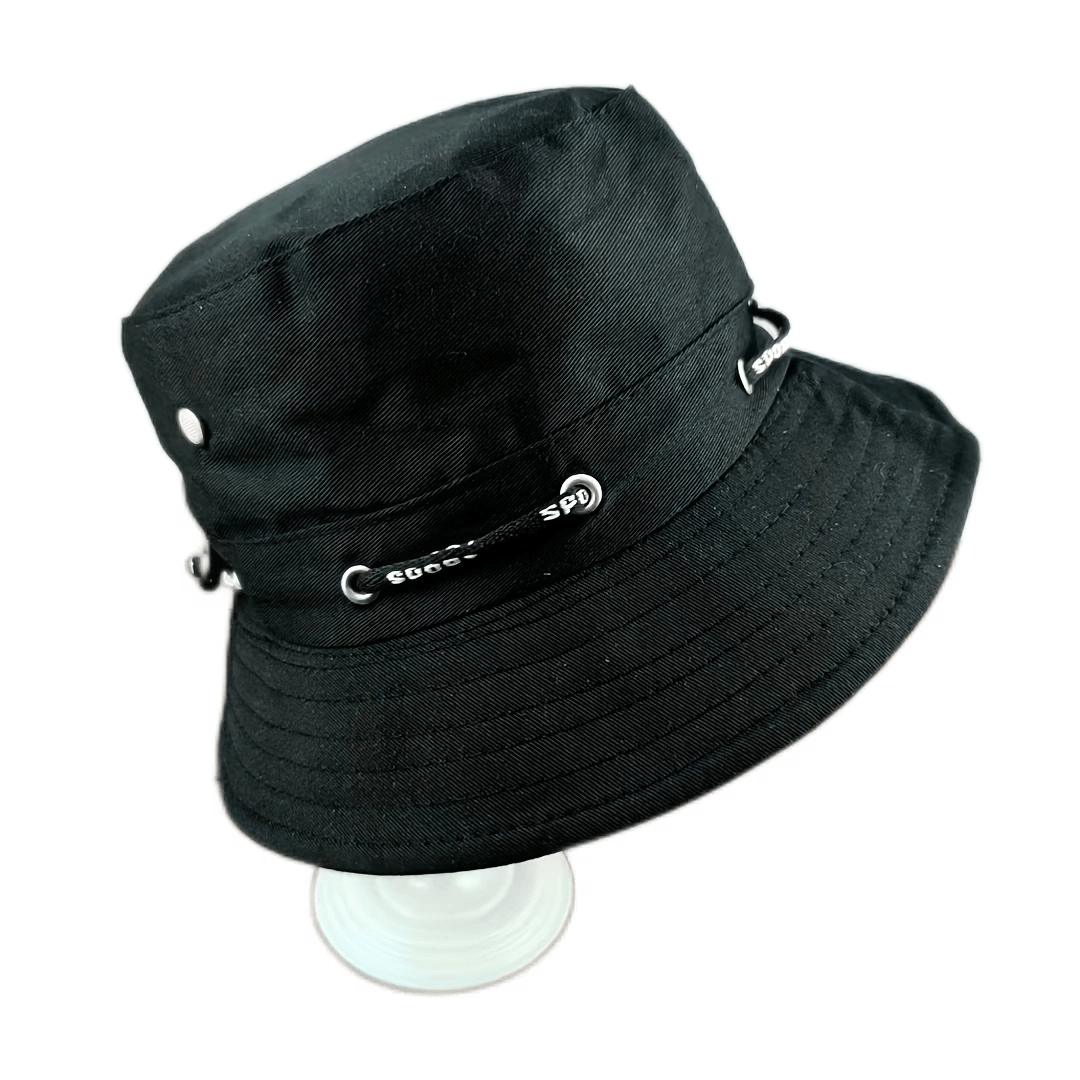 Reversible Drawstring Bucket Hat Lightweight Sun Hat