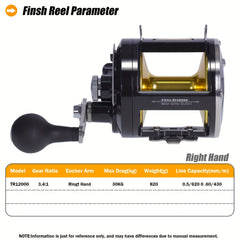 SAMOLLA Aluminum Alloy Fishing Reel Drag 30kg 66 14lb 3 4 1 Gear Ratio