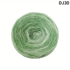 Gradient Rainbow Yarn Acrylic Polyester Soft Scarf Sweat