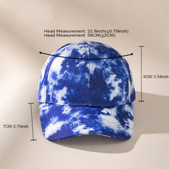 Tie Dye Couple Baseball Cap Men's Personality Cap