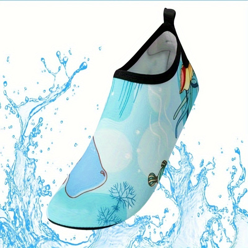 Whale Pattern Sporty Socks for Yoga Swim Surf