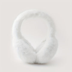 Unisex Winter Ear Warmers Adjustable Soft Fluffy Interior Brown