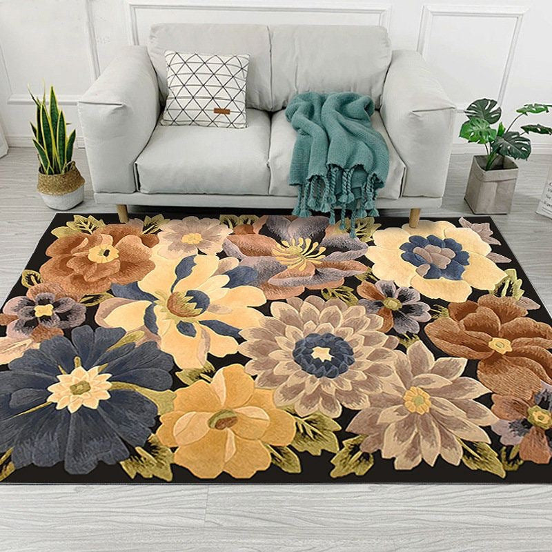 European Carpet Modern Light Geometric Print Area Rug Home Decor