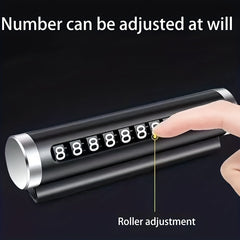 Temporary Parking Phone Number Plate High Temp Resistant Vehicle Accessory