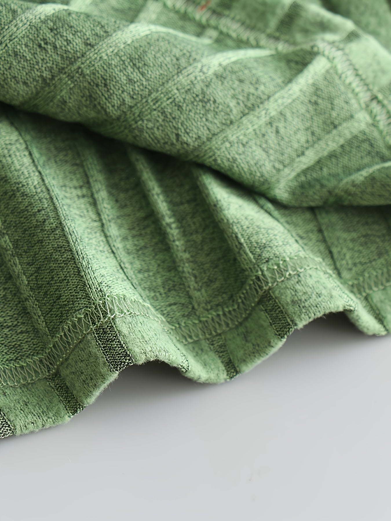  Solid Ribbed All Match Skirt