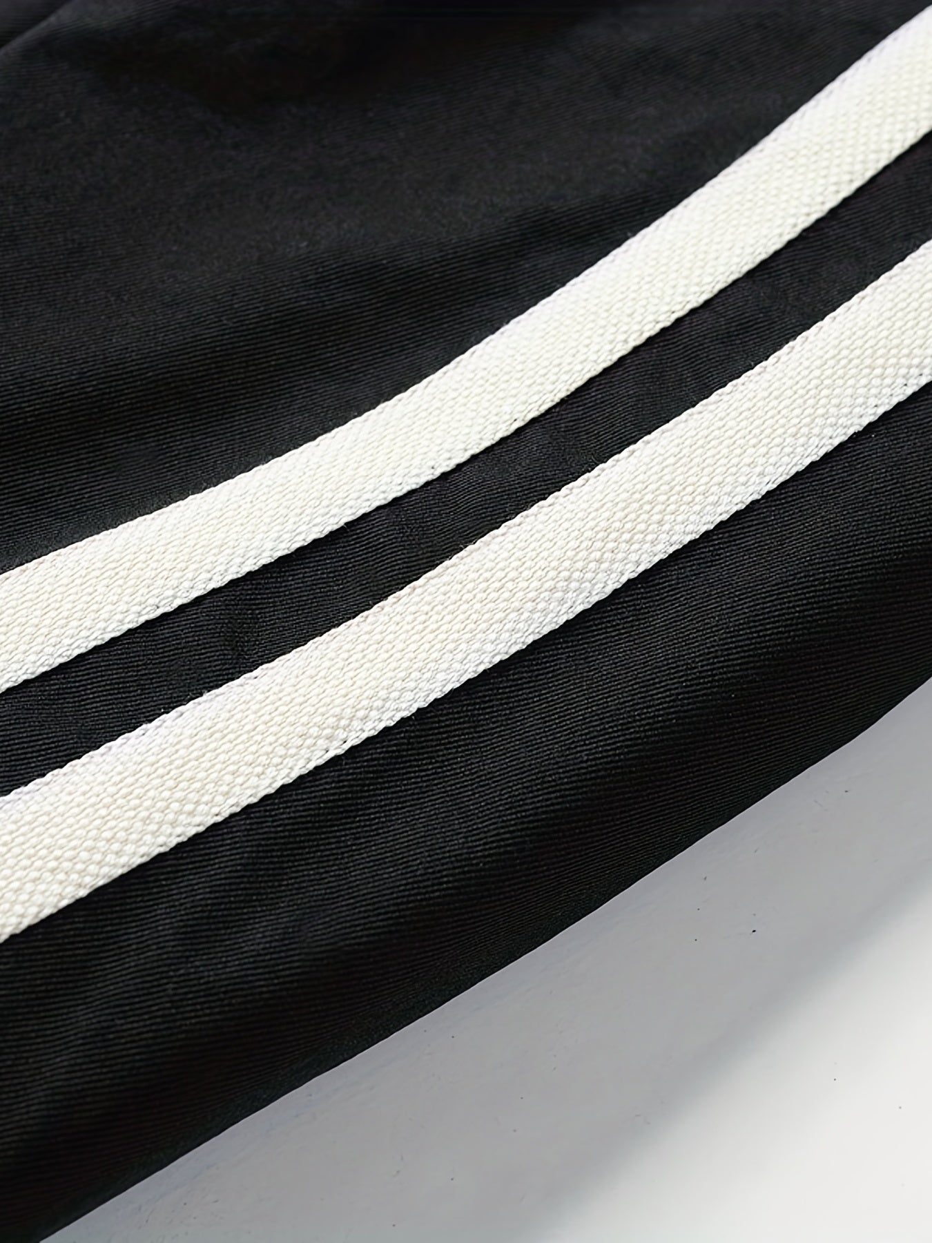 Men's Contrast Stitching Baseball Collar Jacket Coat