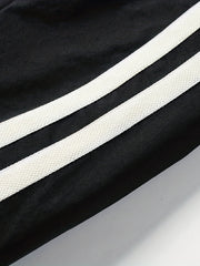 Men's Contrast Stitching Baseball Collar Jacket Coat