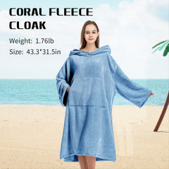 Soft Mutao Surf Poncho Changing Robe Unisex Bathrobe