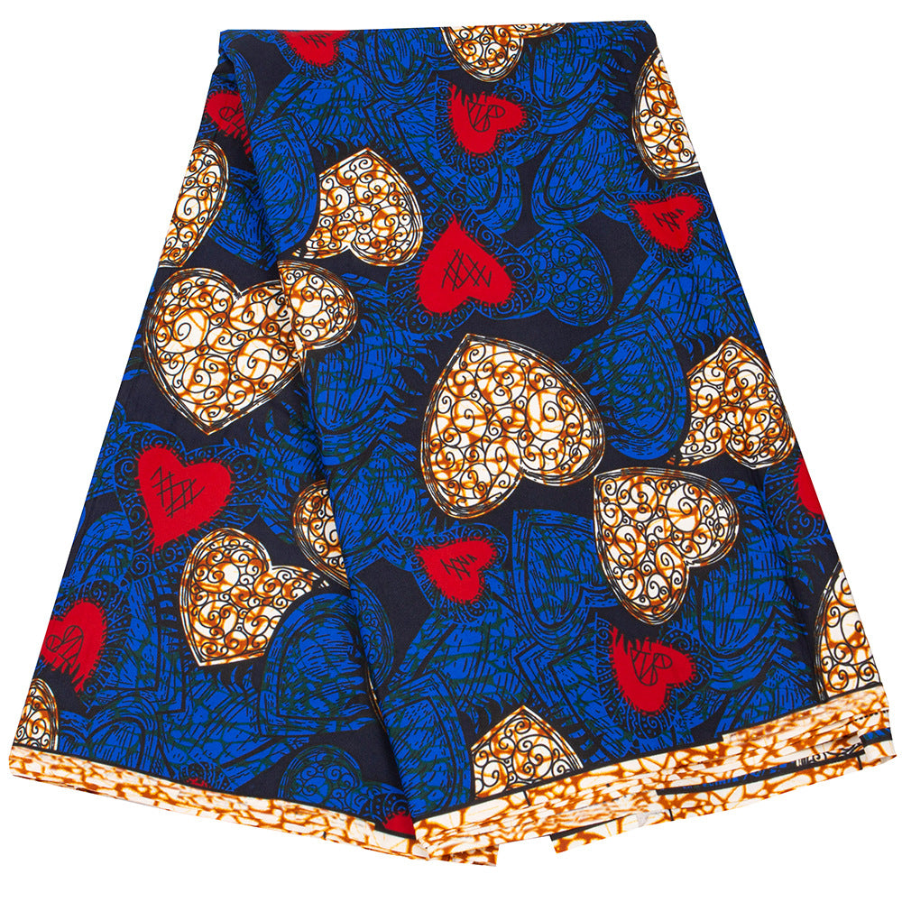 Geometric African Ankara Wax Print Polyester Fabric for Home Craft