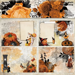 Halloween Pattern Paper DIY Photo Album Scrapbook Journal Material Paper