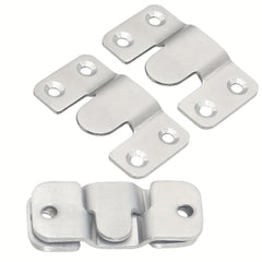 Flush Mount Bracket Set Stainless Steel for Mirror Photo Shelf Cabinet