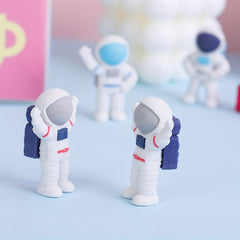2pcs Spaceman Eraser Astronaut Shape Eraser Student Stationery Prize