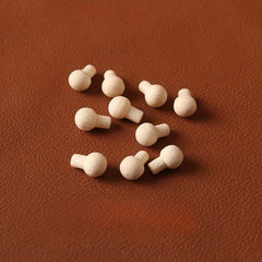 20pcs Wooden Drawer Pulls & Window Handles 1:12 Scale for Dollhouse DIY Apricot