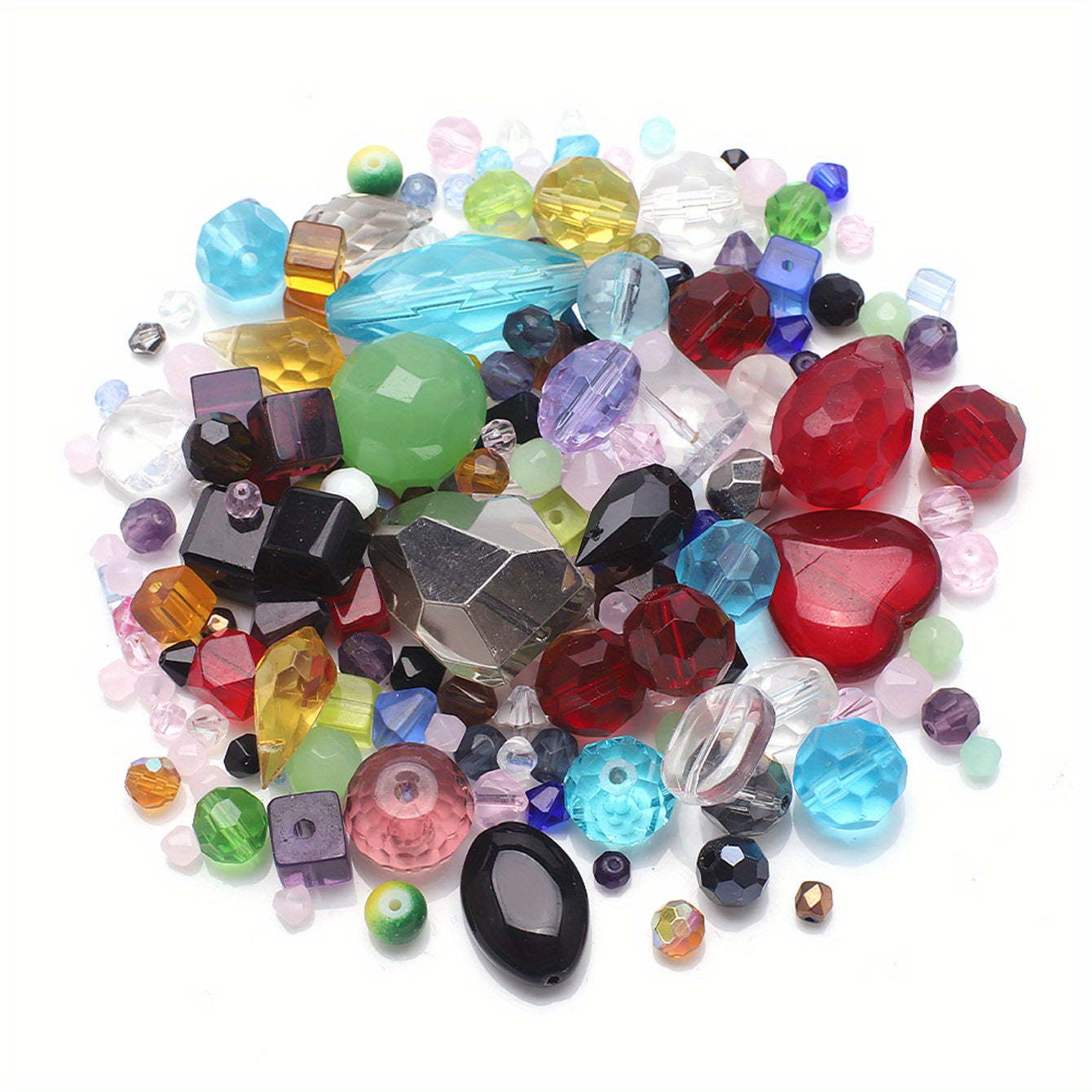 45g Crystal Glass Beads Set - DIY Jewelry Making Accessories