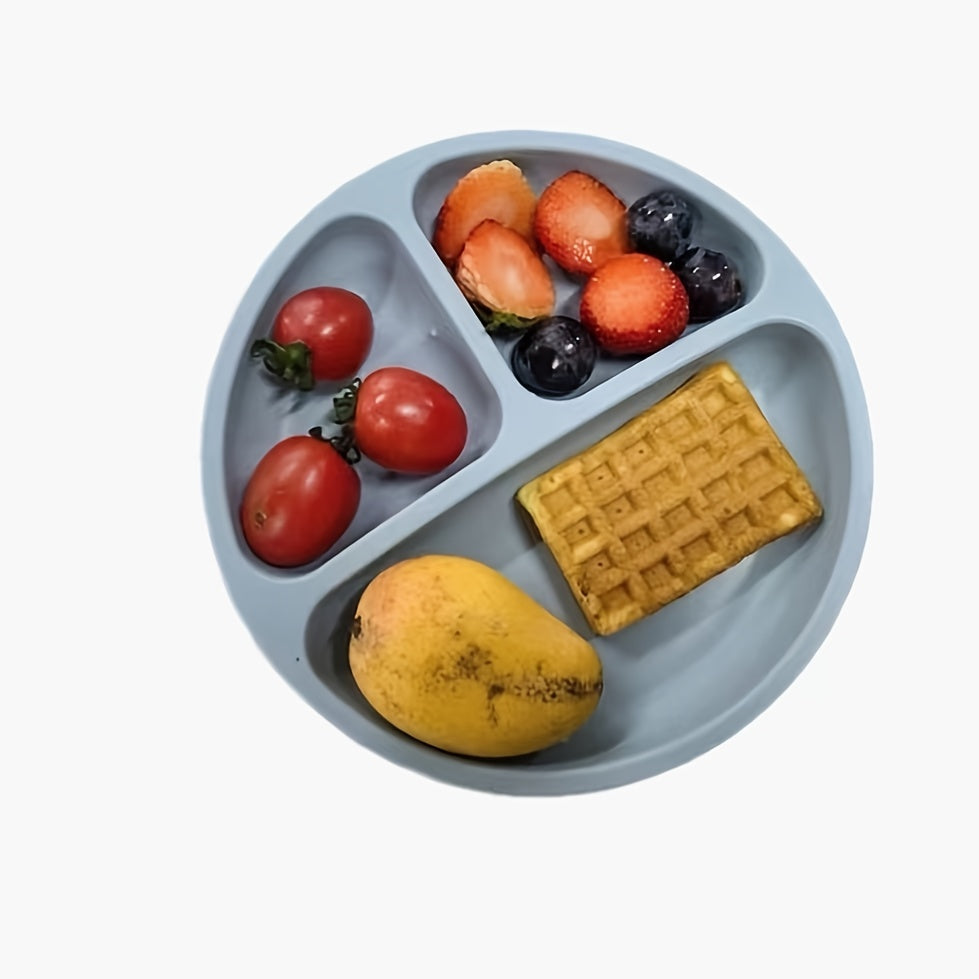 Silicone Happy Face Plate with Strong Suction Cups