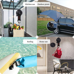 Heavy Duty Suction Cup with Securing Hook - Mount Awning Boat Truck Can