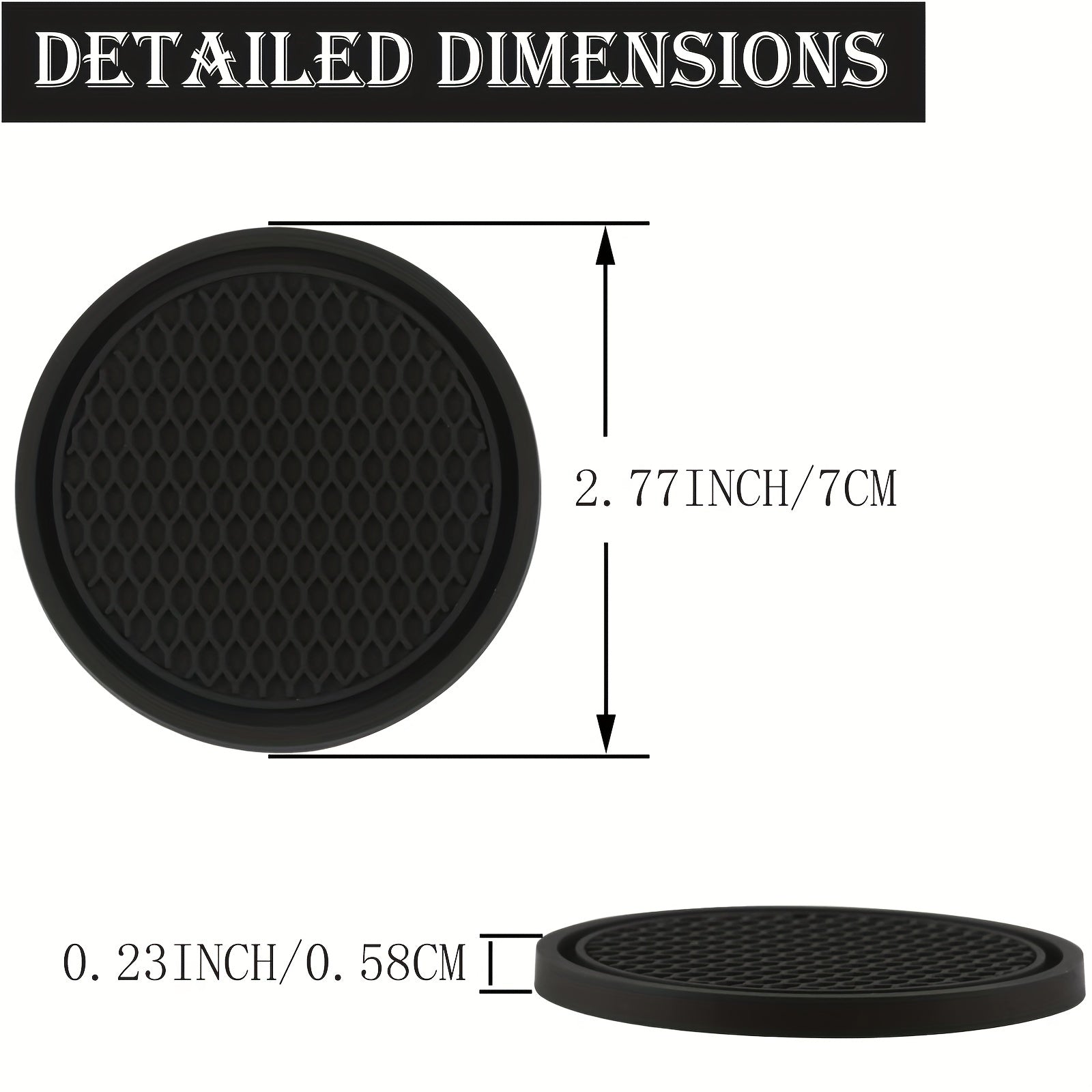 4pcs Car Cup Coaster Non Slip Cup Holders Car Interior Accessories