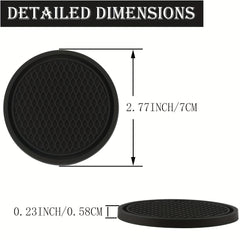 4pcs Car Cup Coaster Non Slip Cup Holders Car Interior Accessories