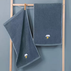 Embroidered Padded Towel for Camping