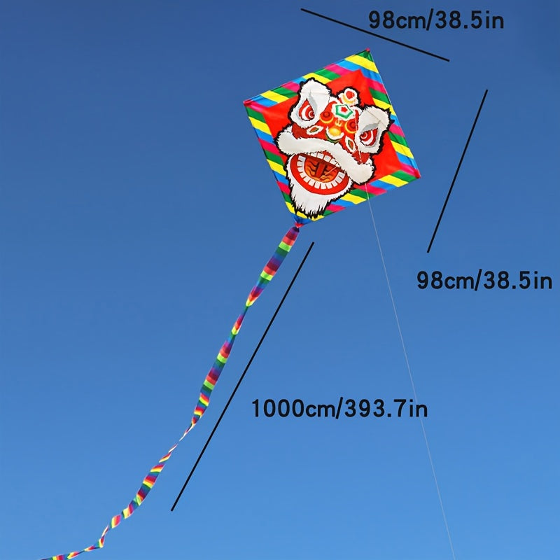 Chinese Lion Kite with 10m Tail