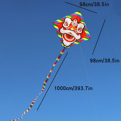 Chinese Lion Kite with 10m Tail