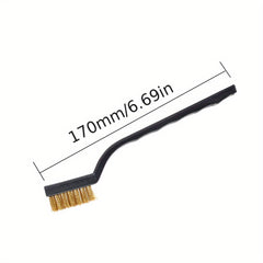 3pcs Mini Stainless Steel Rust Brush Brass Cleaning Polishing Detail Metal Brush
