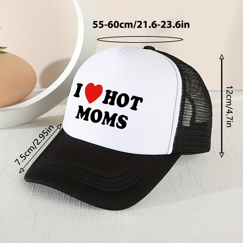 Hot Moms Baseball Cap Mesh Trucker Hat Adjustable Sunscreen Dad Hat