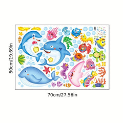 Happy Ocean Wall Sticker for Kids Room Decoration