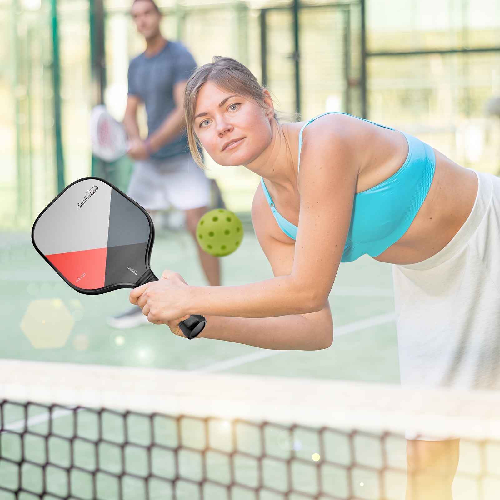 Pickleball Paddle Set with Racket 2pcs and Bag 4pcs