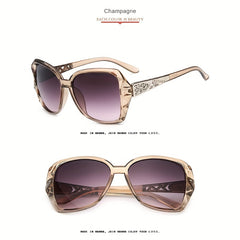 Large Oval Sunglasses Women Gradient Anti Glare UV400