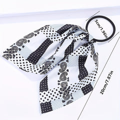 5pcs Boho Style Hair Tie Bow Streamer Hair Accessories